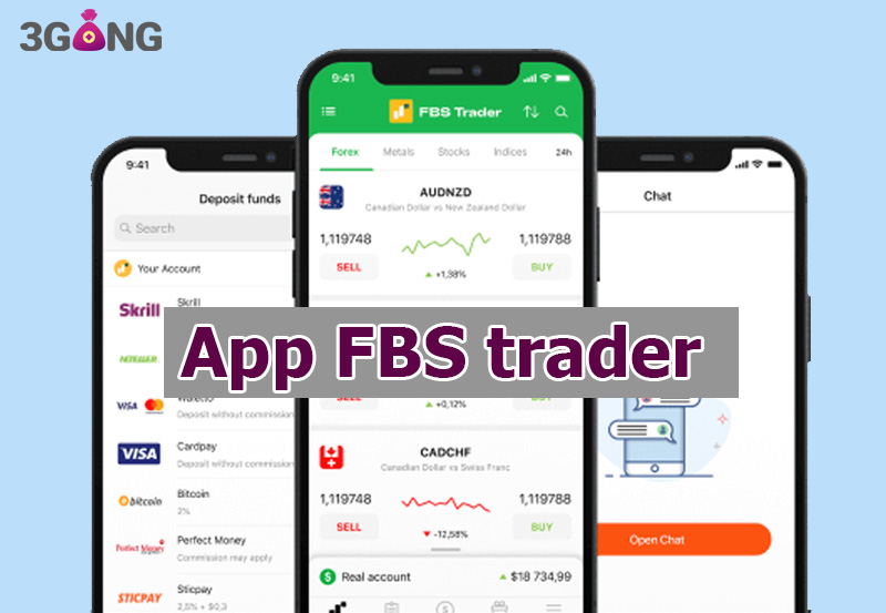 Bạn có thể sử dụng app FBS trader để đầu tư tiền ảo