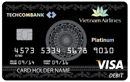 Thẻ thanh toán Vietnam Airlines Techcombank Visa Platinum