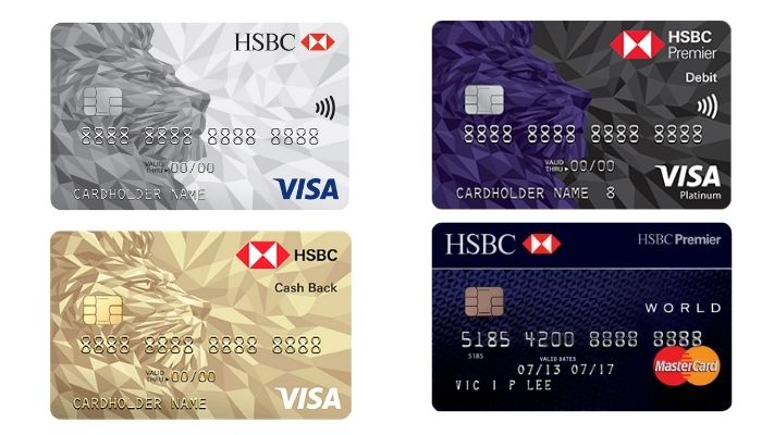 Các loại thẻ tín dụng HSBC