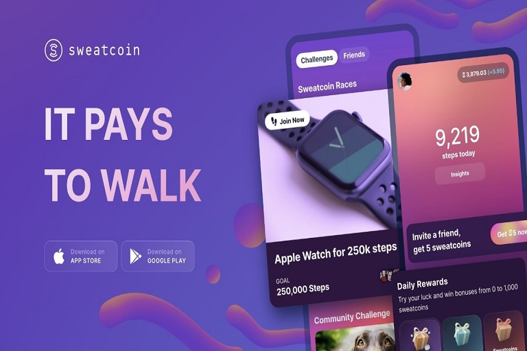 Sweatcoin là app đi bộ đổi kiếm quà tặng xuất hiện đầu tiên trên thị trường