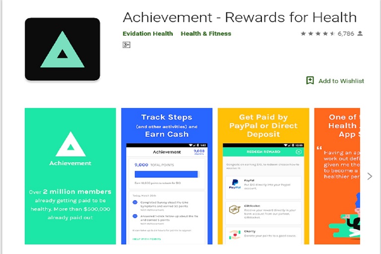 Achievement là app đi bộ kiếm tiền online trên Iphone được nhiều người dùng lựa chọn