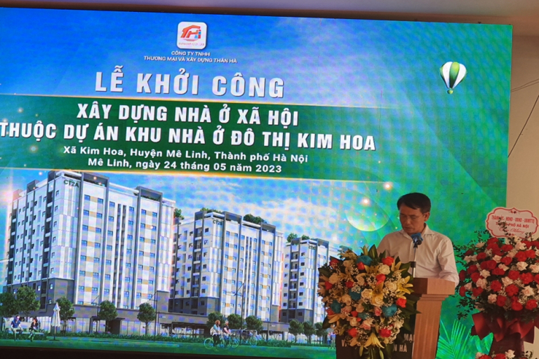 Hà Nội có thêm một dự án nhà ở xã hội vừa được khởi công xây dựng ở Mê Linh